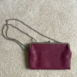 Maroon crossbody purse